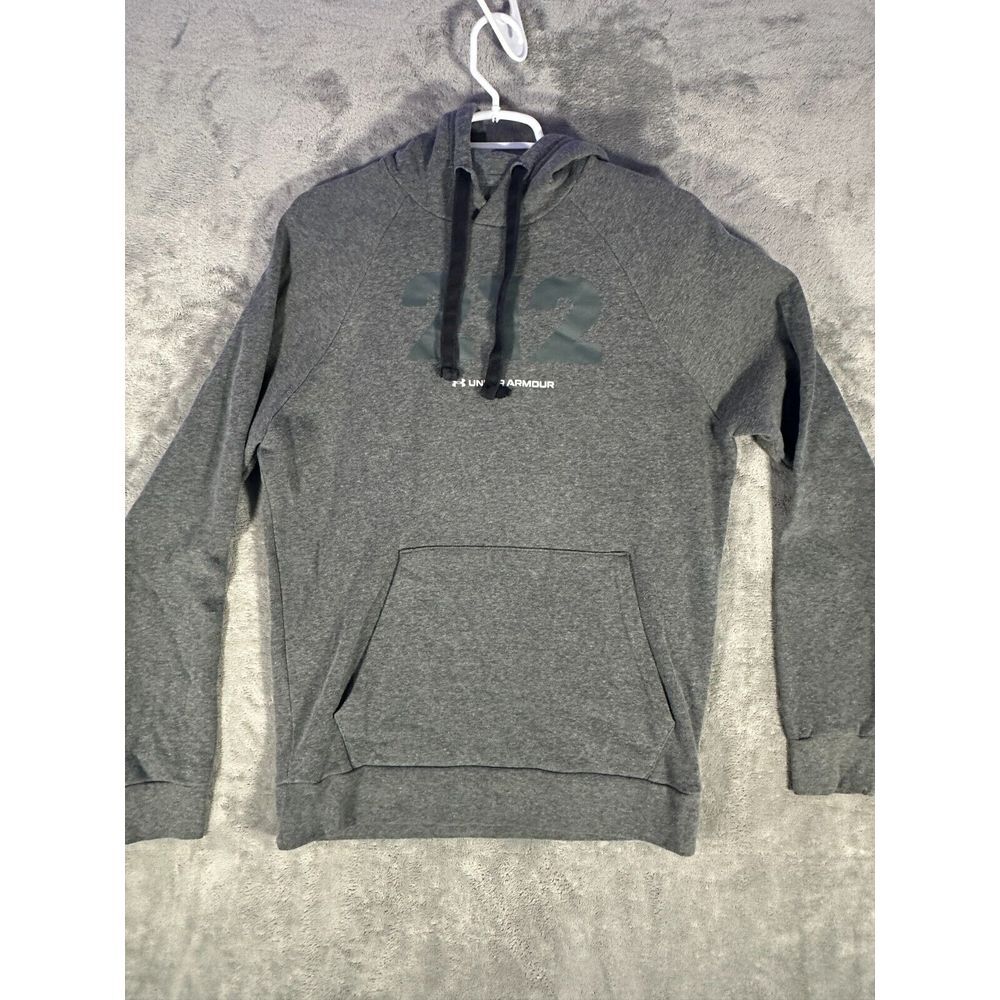 Under Armour‎ Hoodie Mens Small Loose Fit Gray Cotton Long Sleeve Sweatshirt